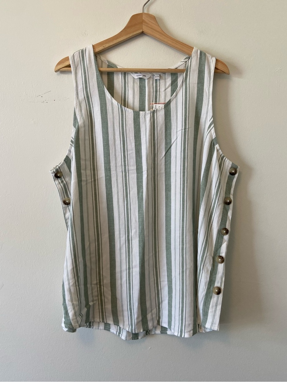 Reitmans Striped Linen Blend Tank Top